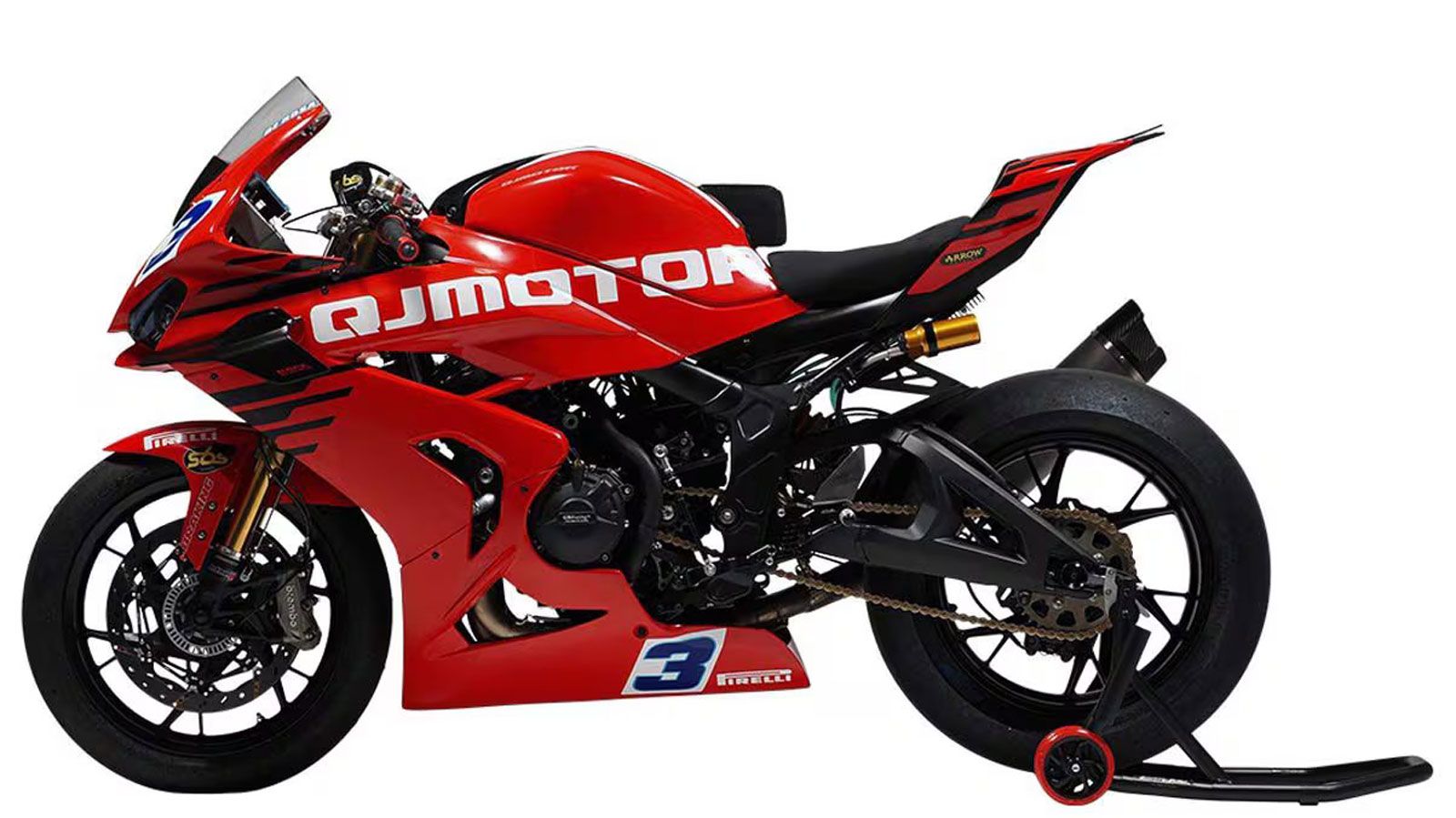 Η νέα έκδοση βασίζεται στο αλουμινένιο πλαίσιο του υπάρχοντος SRK, συνδυάζοντάς το με ψαλίδι αλουμινίου, αναρτήσεις Marzocchi και φρένα Brembo.