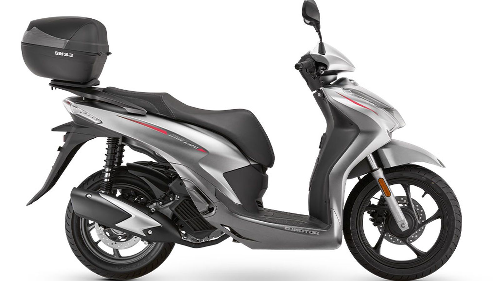 Ο εμπρός τροχός 16 ιντσών προσφέρει σταθερότητα σε λακκούβες και ανωμαλίες, ενώ ο πίσω 14άρης βελτιώνει την ευελιξία. 