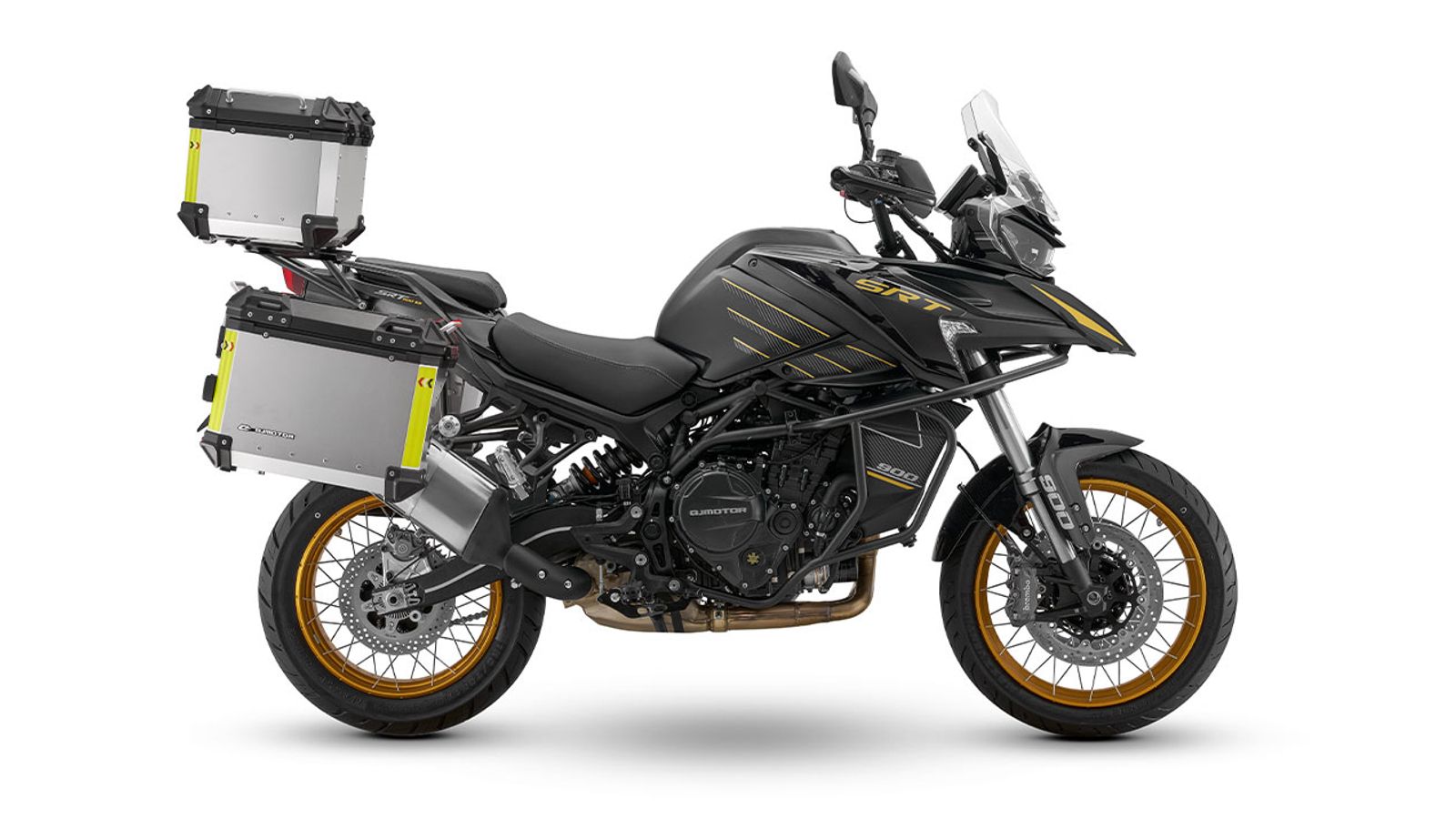 QJMOTOR SRT 900SX διαθέσιμο σε μαύρο χρώμα στην Motorrad Βιταλιώτης.