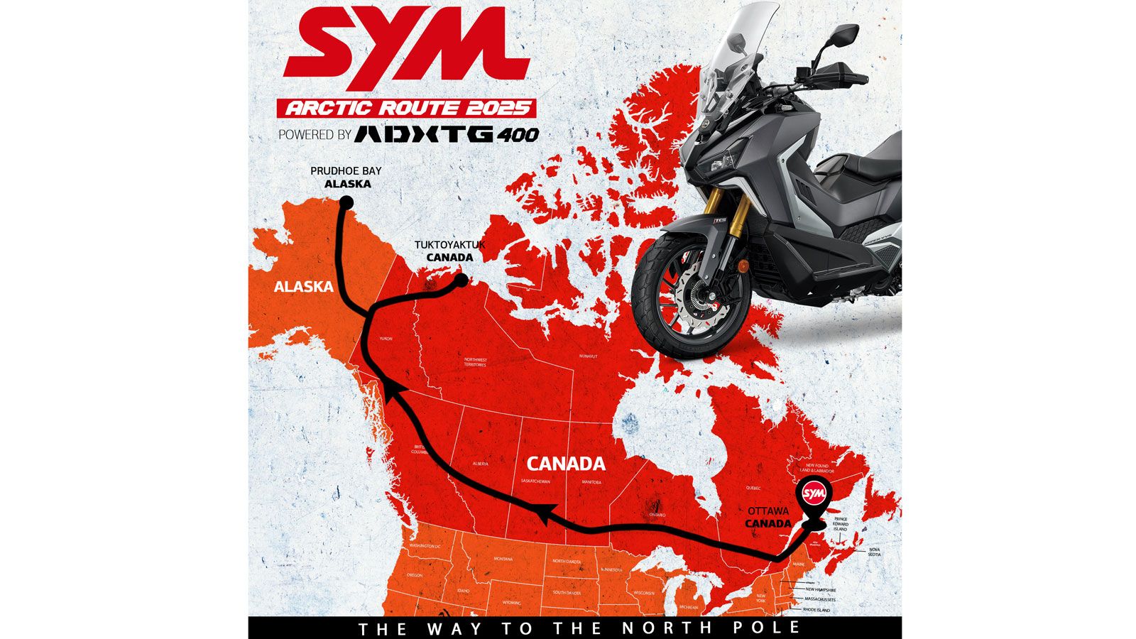 Με μια ακόμη τολμηρή αποστολή που σπρώχνει τα όρια της περιπέτειας και της αντοχής, ο Έλληνας ταξιδευτής Κωνσταντίνος Μητσάκης ξεκινά το SYM Arctic Ro