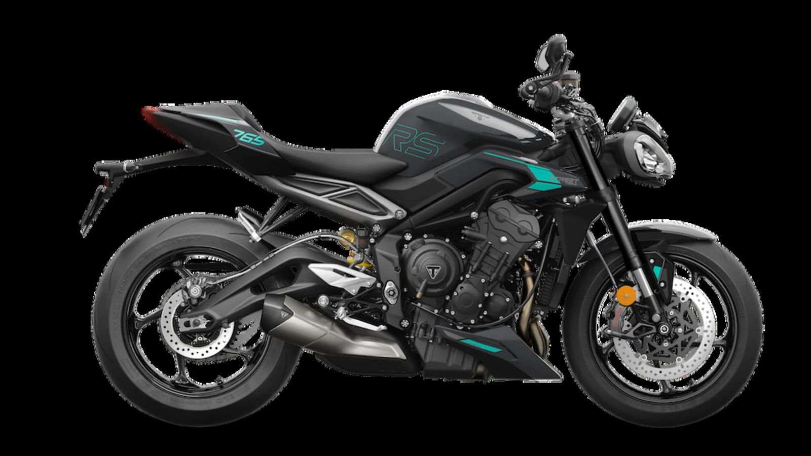 Η Street Triple 765 R και RS αποκτούν νέα, πιο επιθετική εμφάνιση. Η έκδοση R κυκλοφορεί σε Phantom Black με ένθετα Diablo Red και λογότυπο Pure White