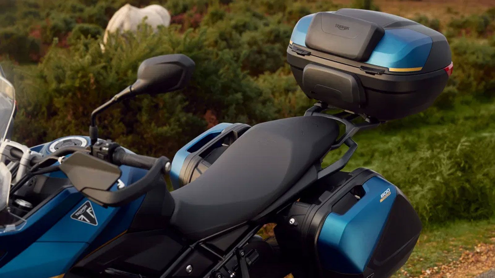 Το σημαντικότερο όμως είναι το πλήρες πακέτο αποσκευών: βαλίτσες 57 λίτρων και top case 49 λίτρων, βαμμένα στο χρώμα της μοτοσυκλέτας και στερεωμένα σ