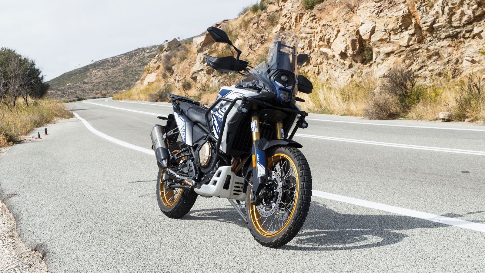 Το Voge DS800X Rally τραβά αμέσως το βλέμμα με την επιβλητική και σύγχρονη σχεδίασή του. Το εμπρός του μέρος, με το διπλό LED φανάρι σε κάθετη διάταξη