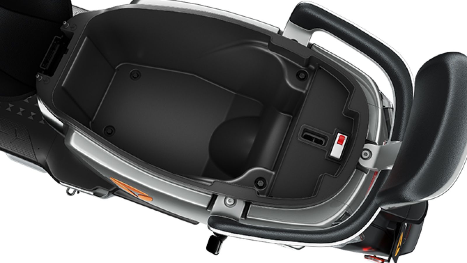 Χώρος κάτω από τη σέλα για ένα jet κράνος