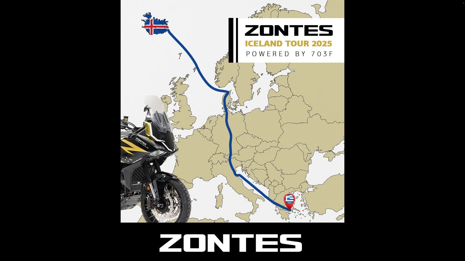ZONTES ICELAND TOUR 2025 - 6.300 χλμ με τη ZONTES 703F