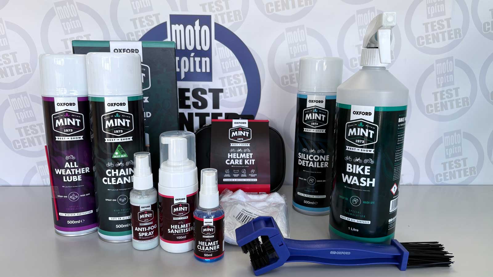 Oxford Mint: Σειρά προϊόντων καθαρισμού μοτοσυκλέτας και εξοπλισμού αναβάτη