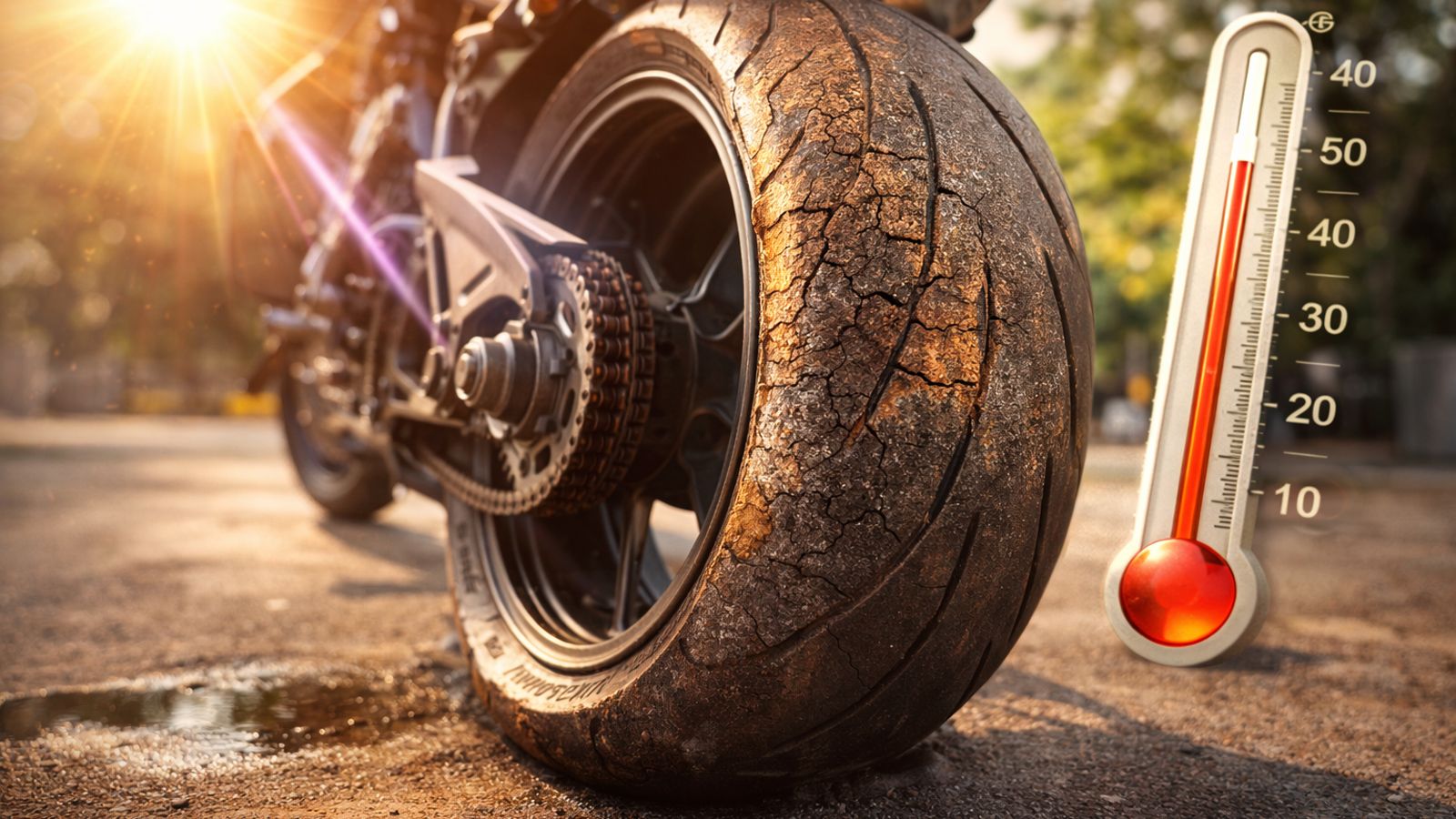 Τα ελαστικά – ελπίζουμε – ότι είναι το μοναδικό σημείο επαφής της μοτοσυκλέτας με τον δρόμο και είναι υπεύθυνα για τη μεταφορά όλης της δύ