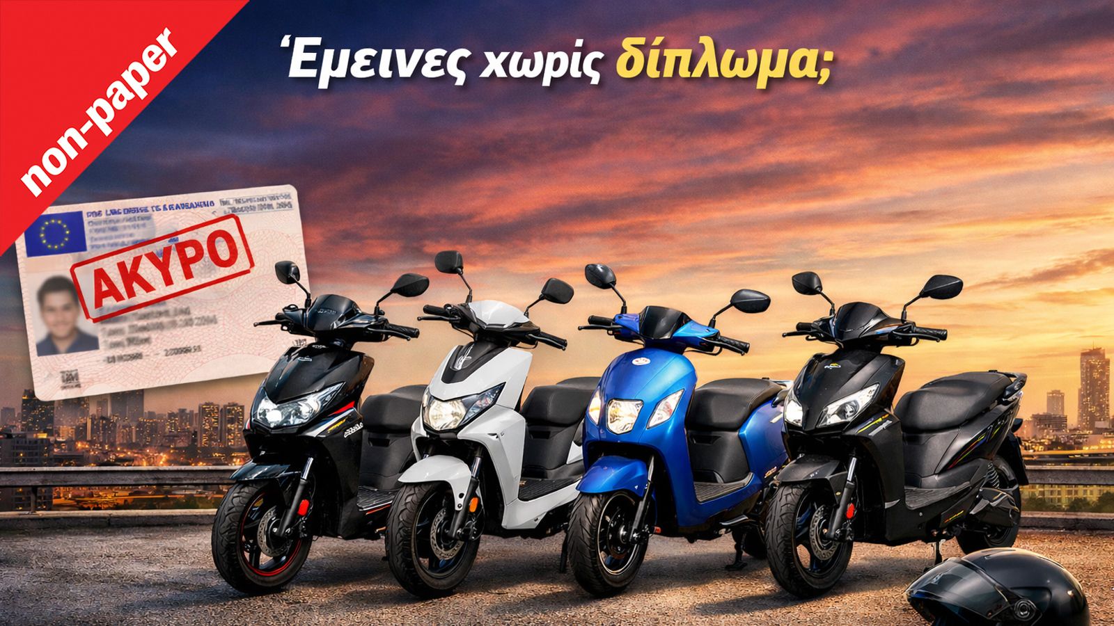 Έμεινες χωρίς δίπλωμα; Τα 4 πιο προσιτά ESF e-scooter που μπορείς να οδηγείς