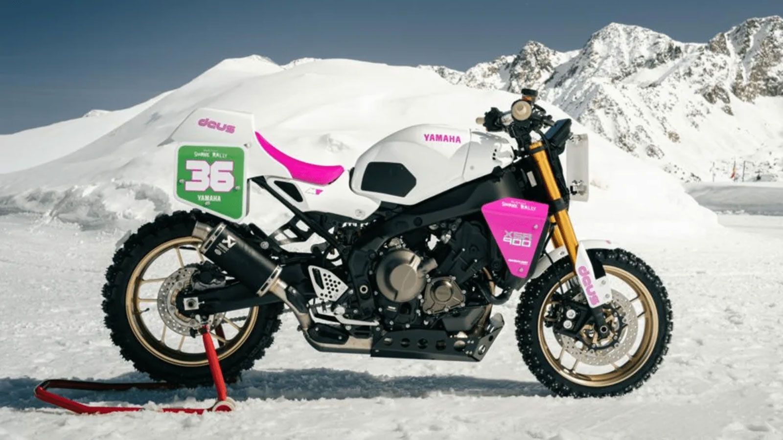 Deus Ex Machina XSR900 και Yamaha XSR900 flat track μετατροπή στο Swank Rally