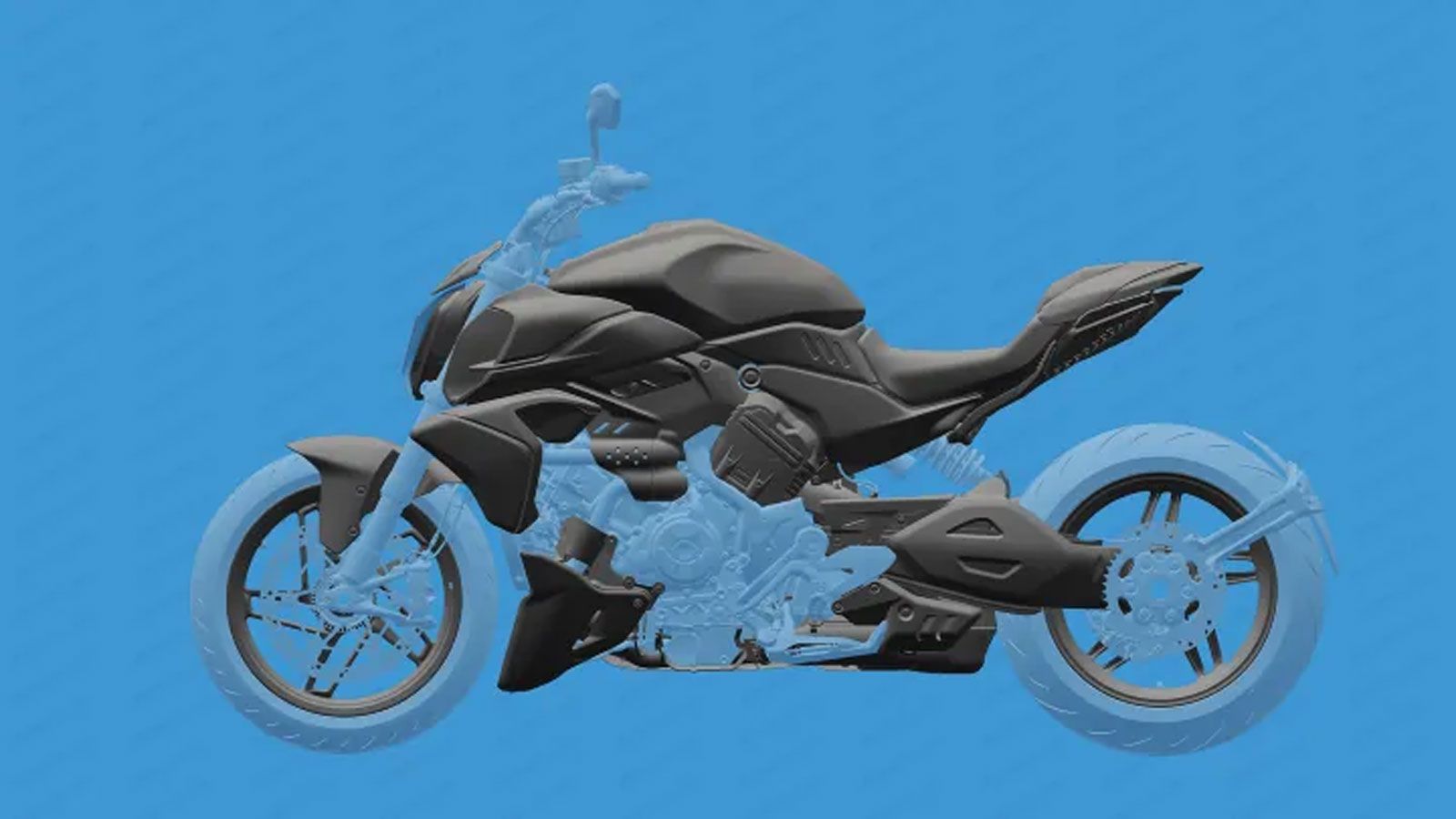 Το πιο ενδιαφέρον στοιχείο των σχεδίων αφορά τις αναρτήσεις. Σε εικόνες υψηλής αντίθεσης διακρίνονται ξεκάθαρα καλώδια πάνω στα καλάμια του πιρουνιού,