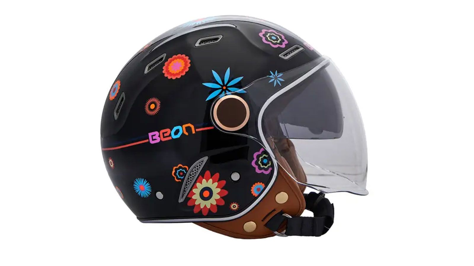 Κράνος Beon B-122 Flower (μαύρο)