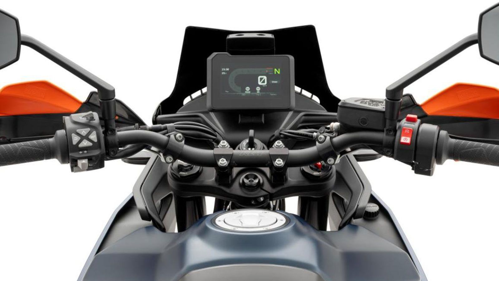 KTM 890 SMT 2026 , moto , motorbike μοτοσυκλέτα σε λευκό φόντο