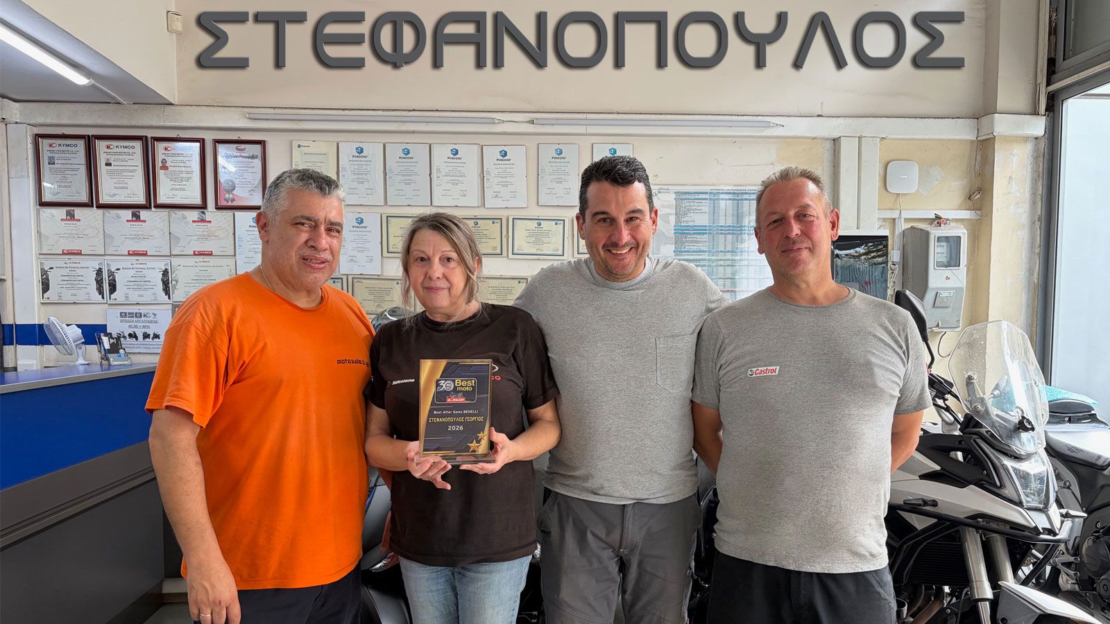 Moto Stefanopoulos κορυφή στο Βest Moto 2026 με την Benelli 