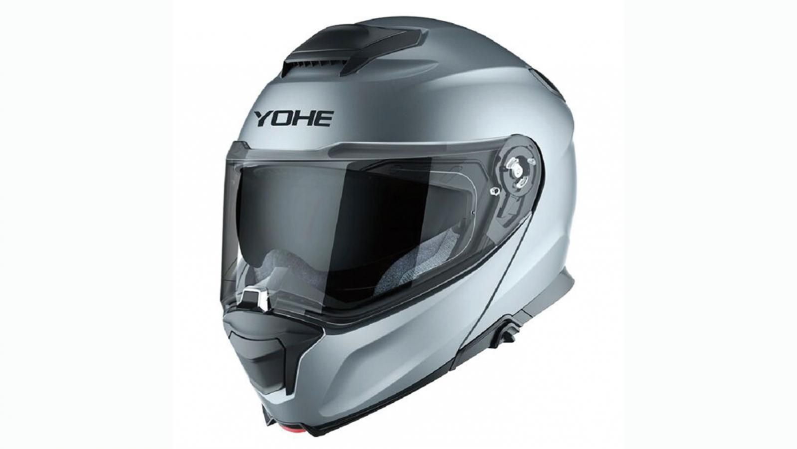 Yohe 935 SV ανοιγόμενο κράνος Glossy Grey