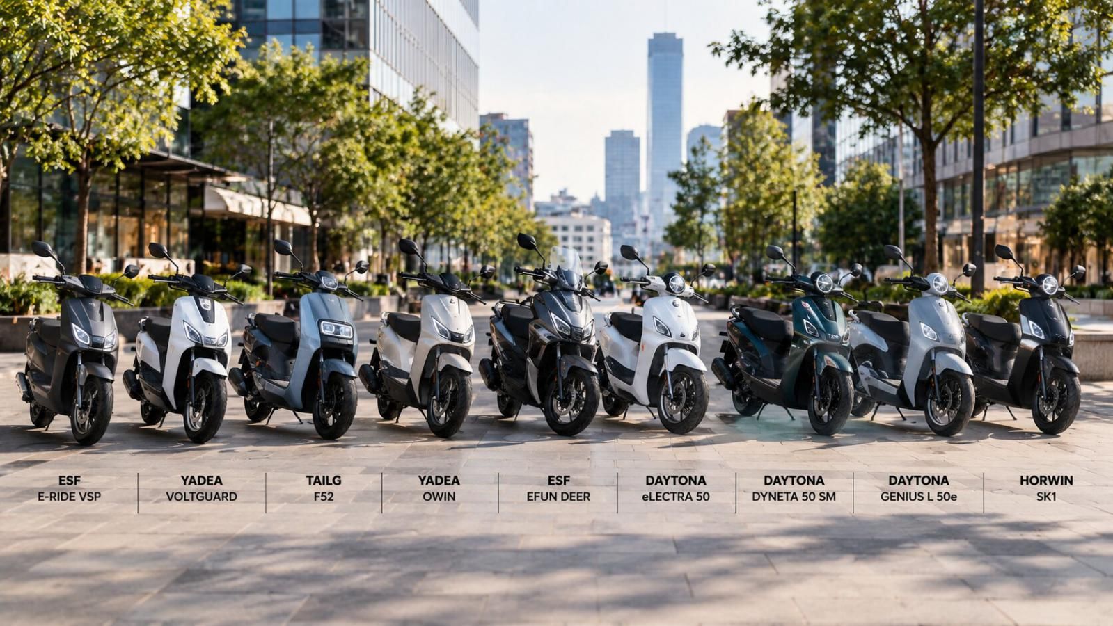 Ηλεκτρικά scooter με τελική 45χλμ/ω και μέγιστο χρόνο φόρτισης 8 ώρες