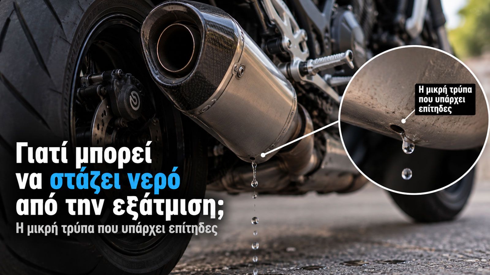 Οι υδρατμοί της καύσης γίνονται νερό όταν η εξάτμιση είναι κρύα