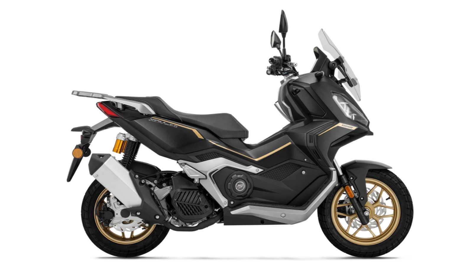 Το Keeway XDV 125 EVO ανήκει στην ιδιαίτερα δημοφιλή κατηγορία των adventure scooter και είναι εφοδιασμένο με ένα πλήρες πακέτο εξοπλισμού, που μπορεί