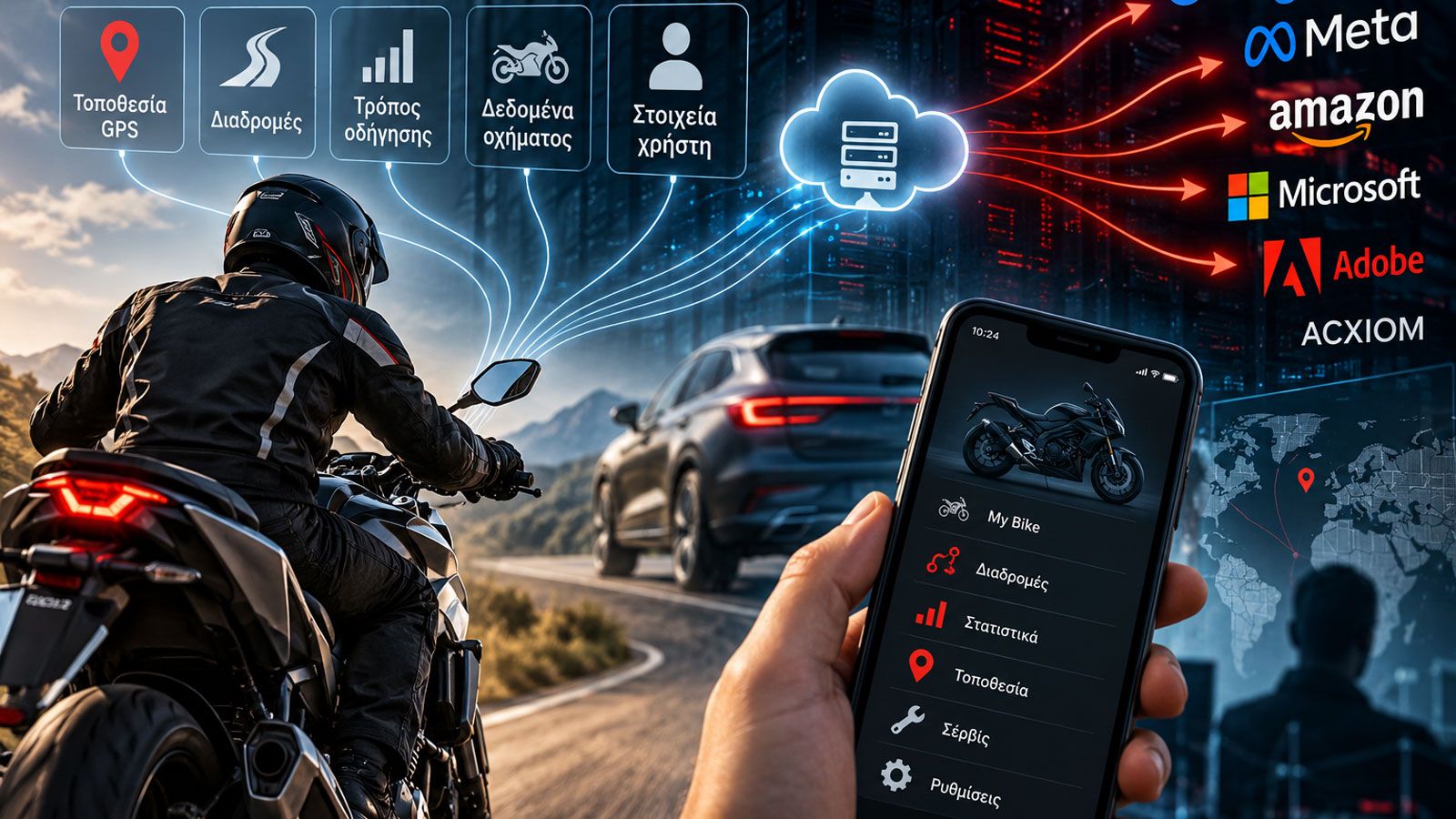 19 από τα 21 connected αυτοκίνητα επικοινώνησαν με τρίτες υπηρεσίες