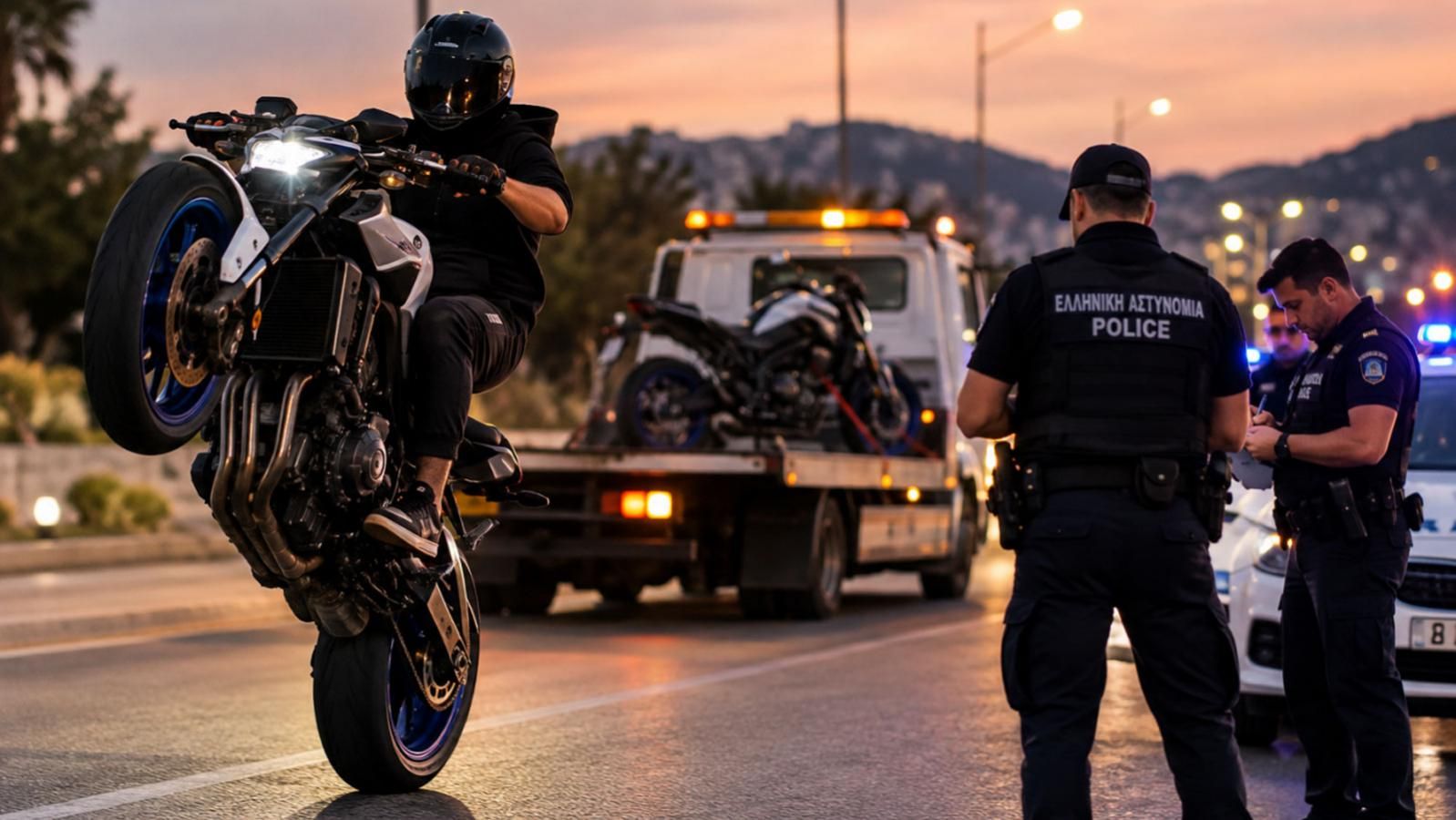 Έκανε σούζες και του κατάσχεσαν τη μηχανή: Τι προβλέπει ο ΚΟΚ
