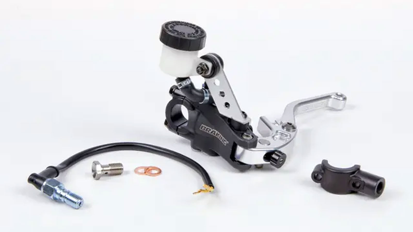 Braking τρόμπα αμπραγιάζ QC6601 Φ16 (ασημί μανέτα)