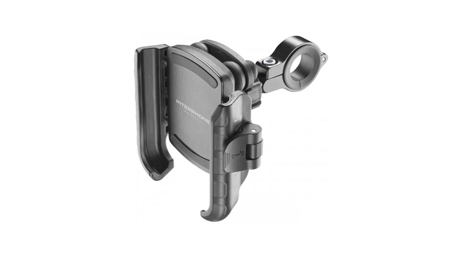 Η βάση κινητού SMCRAB 24 Pro της Interphone, έρχεται με αντικραδασμική μονάδα ώστε να προστατεύει το κινητό σου από τους κραδασμούς της μοτοσυκλέτας. 