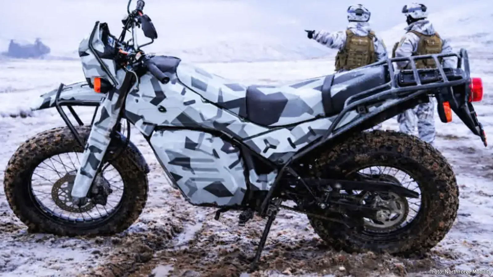 Ηλεκτρική στρατιωτική μοτοσυκλέτα για αθόρυβες επιχειρήσεις! 