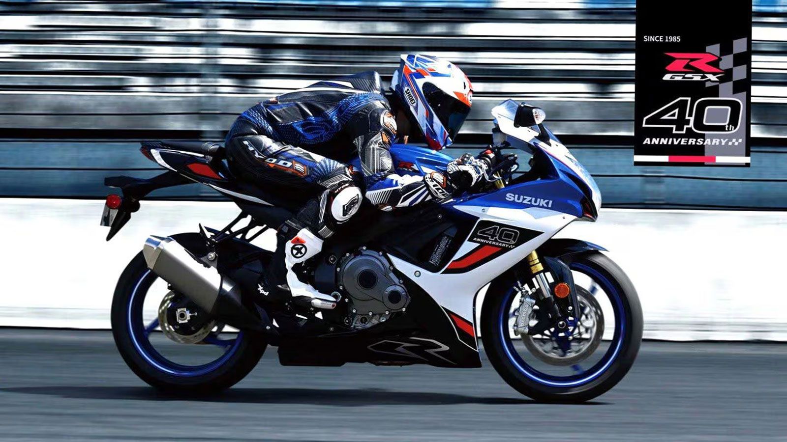 Η Suzuki παρουσιάζει τη νέα GSX-R750Z 40th Anniversary Edition, μια ειδική έκδοση που σηματοδοτεί τέσσερις δεκαετίες GSX-R. Η Suzuki παρουσιάζει τη νέα GSX-R750Z 40th Anniversary Edition, μια ειδική έκδοση που σηματοδοτεί τέσσερις δεκαετίες GSX-R.