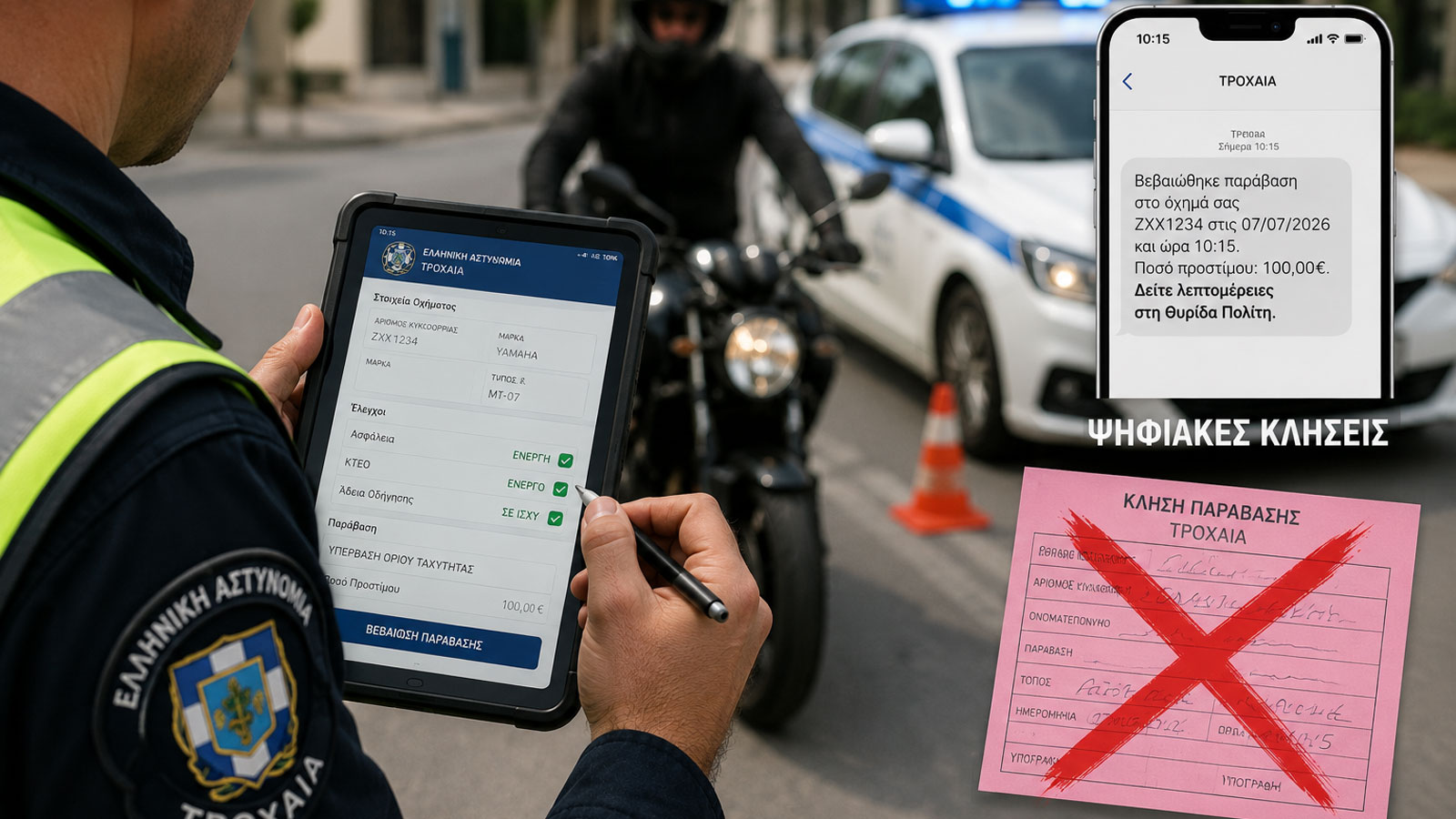 Σε ψηφιακή εποχή με τις κλήσεις αντί για μπλοκάκια - Πως θα μπαίνουν πρόστιμα Σε ψηφιακή εποχή με τις κλήσεις αντί για μπλοκάκια - Πως θα μπαίνουν πρόστιμα