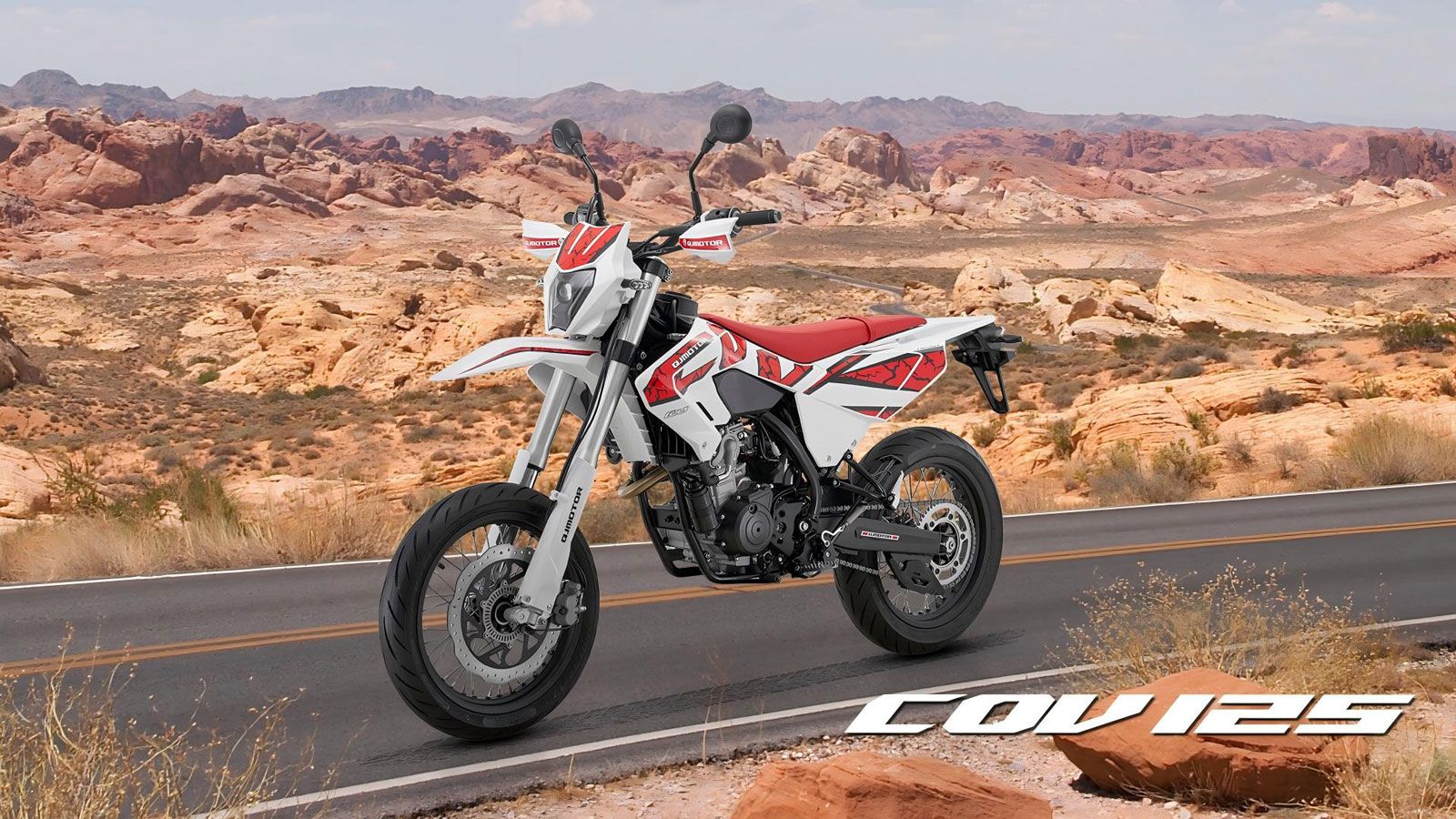 Η QJmotor φέρνει στην ελληνική αγορά το νέο COV 125, ένα πλήρως εξοπλισμένο supermoto που αναμένεται να καταφθάσει τον Σεπτέμβριο, με τιμή 2.895 ευρώ.