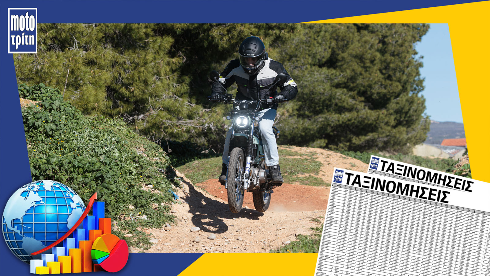 Ταξινομήσεις παπιών Ιανουαρίου: Μάχη κορυφής ανάμεσα σε Daytona DY125RS  και ASUS CROSS X 125  