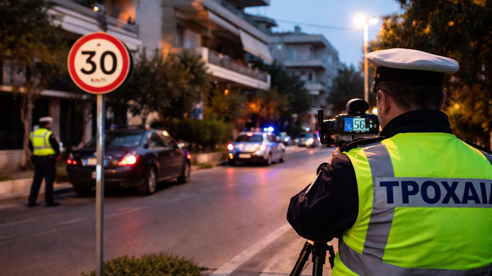 Η Τροχαία ξεκίνησε ελέγχους για τα 30χλμ/ώρα - Πόσους πιάσανε και τι πρόστιμο είχαν