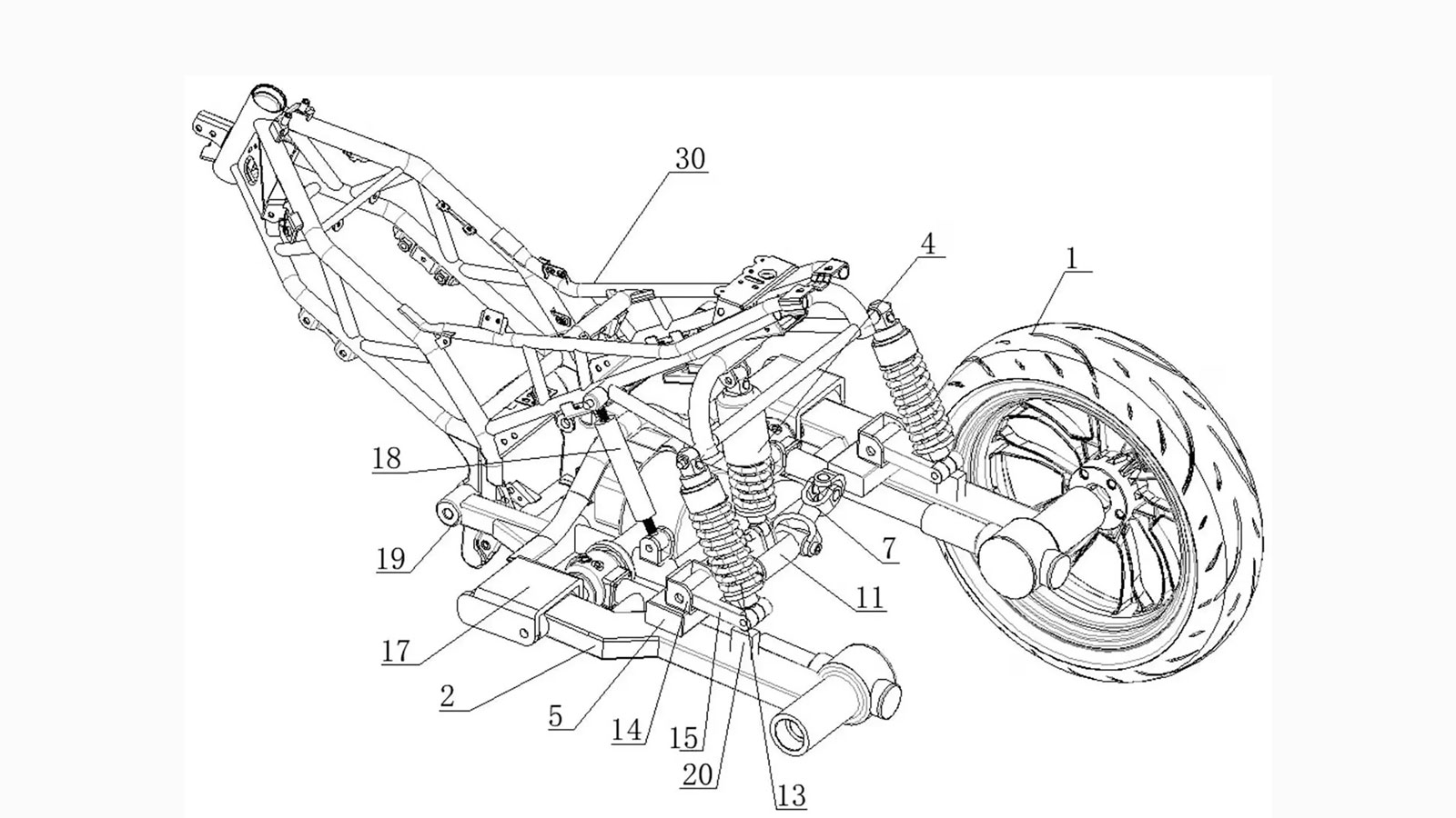 Η κινεζική Zongshen κατέθεσε νέα πατέντα που δείχνει έναν εντελώς διαφορετικό δρόμο για τα τρίκυκλα οχήματα. Αντί για τη γνωστή διάταξη με δύο μπροστινούς τροχούς και έναν πίσω, όπως βλέπουμε σε μοντέ