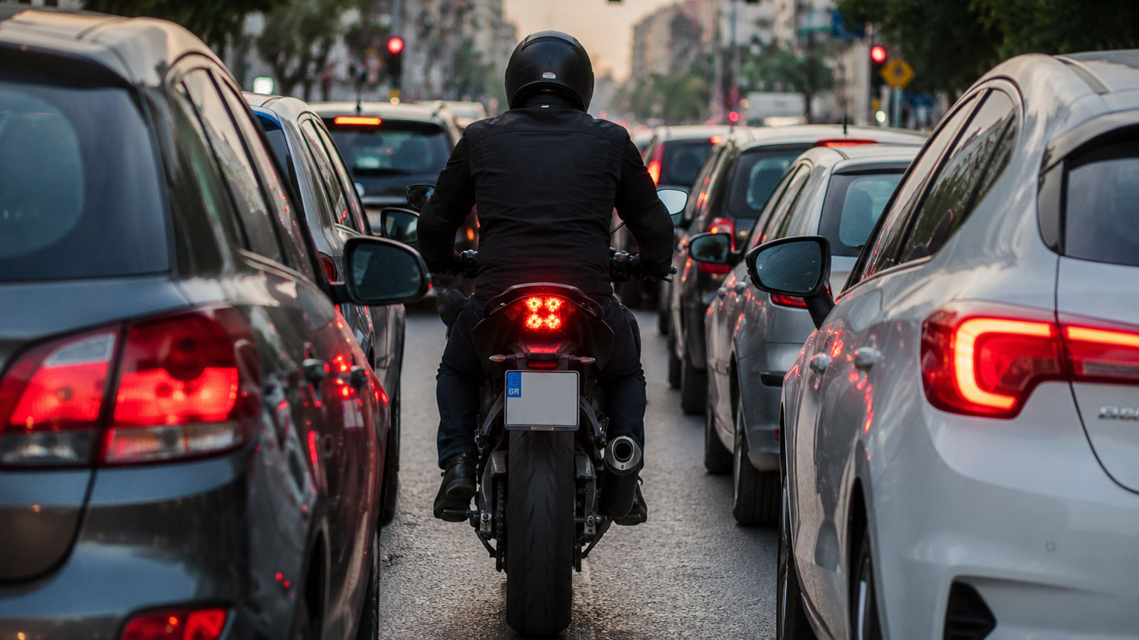 Τα σταματημένα αυτοκίνητα περιορίζουν την ορατότητα και από τις δύο πλευρές