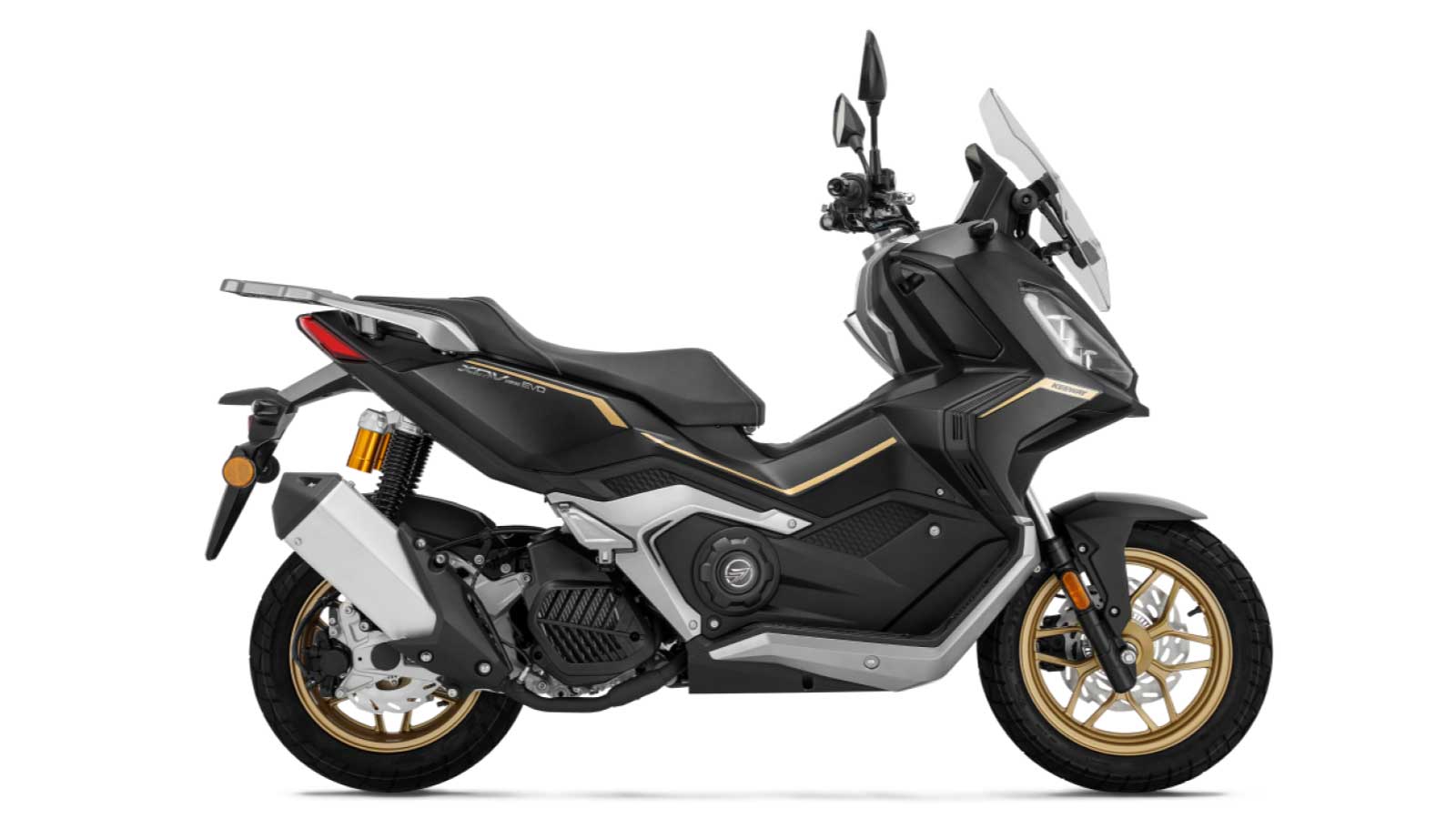 Το Keeway XDV 125 EVO ανήκει στην ιδιαίτερα δημοφιλή κατηγορία των adventure scooter και είναι εφοδιασμένο με ένα πλήρες πακέτο εξοπλισμού, που μπορεί να υπερκαλύψει τις ανάγκες των καθημερινών μετακι