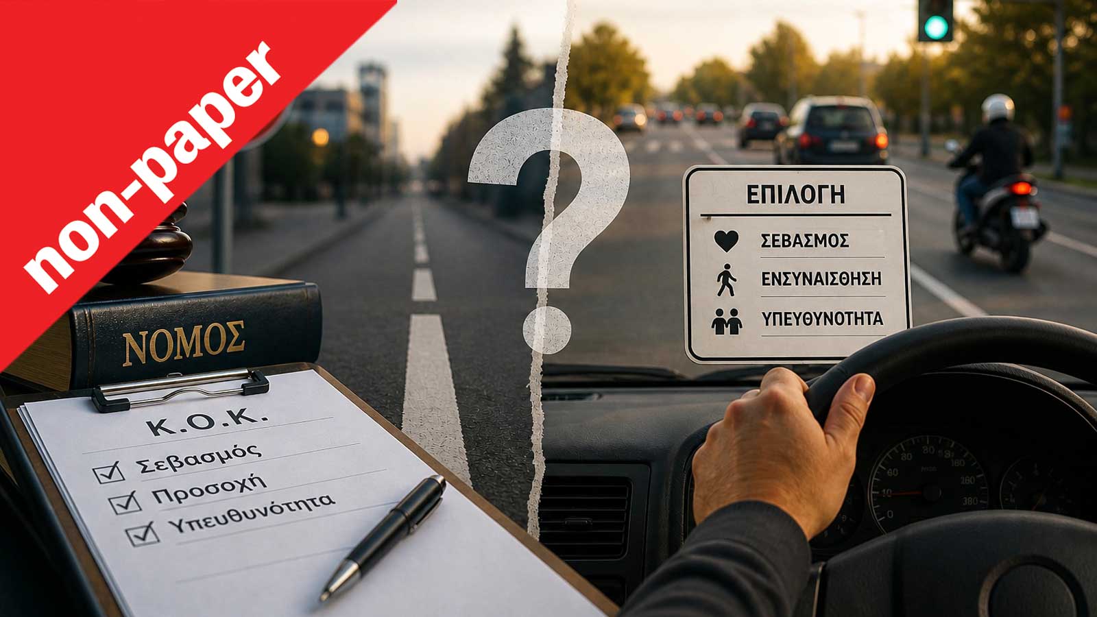 Χρειαζόμαστε του νόμους για να συμπεριφερόμαστε ανθρώπινα στο δρόμο; Χρειαζόμαστε του νόμους για να συμπεριφερόμαστε ανθρώπινα στο δρόμο;