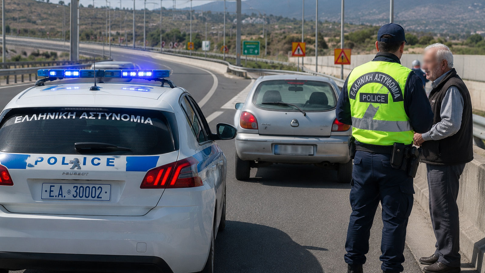 Κινούνταν ανάποδα στην αριστερή λωρίδα της Αττικής Οδού Κινούνταν ανάποδα στην αριστερή λωρίδα της Αττικής Οδού