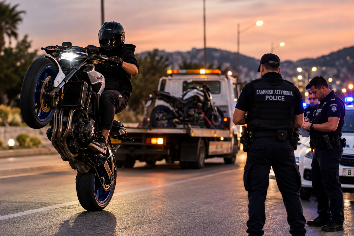 Έκανε σούζες και του κατάσχεσαν τη μηχανή: Τι προβλέπει ο ΚΟΚ Έκανε σούζες και του κατάσχεσαν τη μηχανή: Τι προβλέπει ο ΚΟΚ