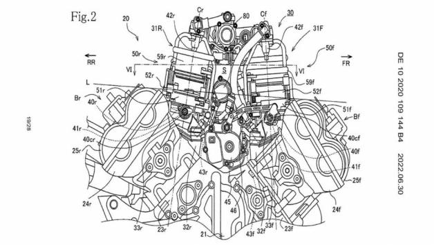 Honda: Νέα πατέντα για supersport V4 