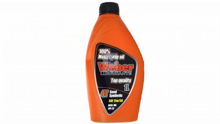 Ημισυνθετικό λιπαντικό Weber 4T 15W50   