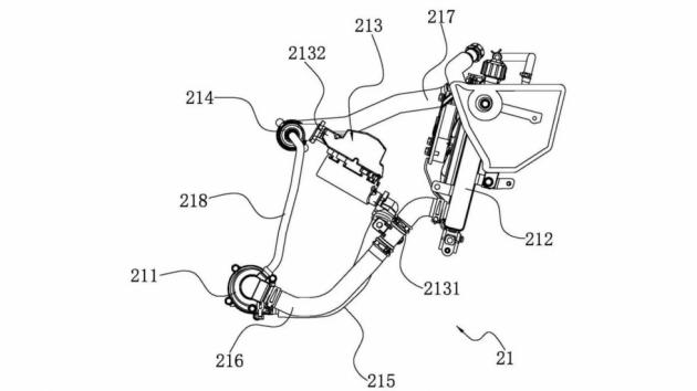 Ο τετρακύλινδρος 500άρης της CFMOTO σε δίπλωμα ευρεσιτεχνίας 