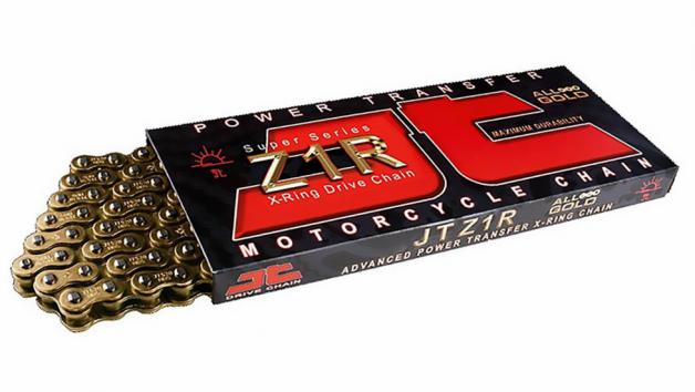 JT Chain - 520 Z1 χρυσή super ενισχυμένη X-Ring αλυσίδα κίνησης 