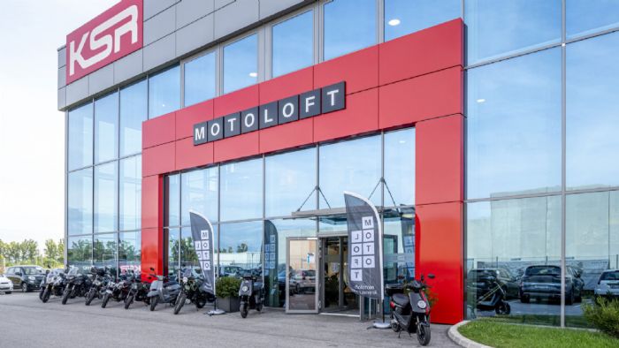 Η είσοδος του Motoloft.