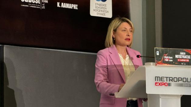 Η κυρία Χριστίνα Αλεξοπούλου, Υφυπουργός Μεταφορών