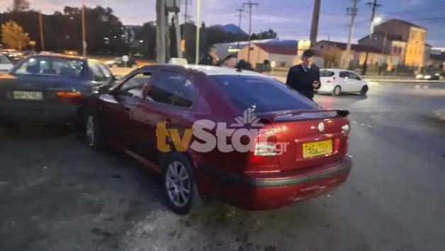 Τροχαίο χθες στην Χαλκίδα, λεωφορείο προσέκρουσε σε 8 σταθμευμένα ταξί 