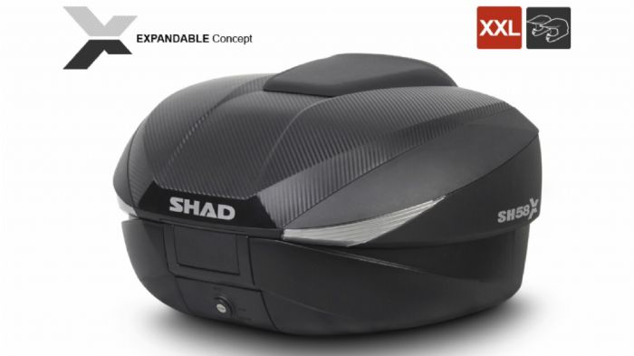 Test SHAD SH58X: Top box με μεταβλητή χωρητικότητα 