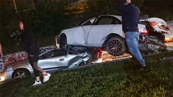 Φωτό από το σημείο του ατυχήματος