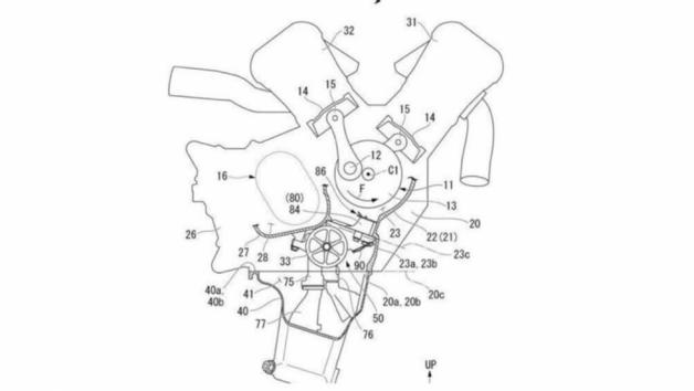 Honda: Αποκαλύφτηκε ακόμα μια πατέντα για το νέο V4 κινητήρα της 
