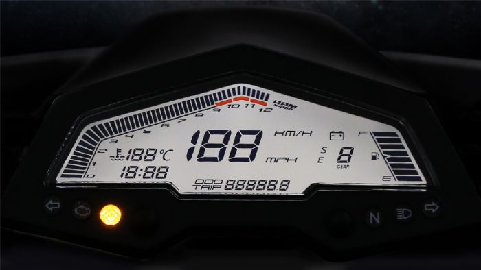 Πίνακας οργάνων LCD. 