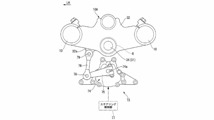 Εδώ διακρίνεται ξεκάθαρα, ο μηχανισμός άσκησης της δύναμης στο τιμόνι. Εδώ διακρίνεται ξεκάθαρα, ο μηχανισμός άσκησης της δύναμης στο τιμόνι.