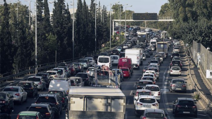 Μποτιλιάρισμα στην Λεωφόρο Κηφισού (φωτό: Intime)